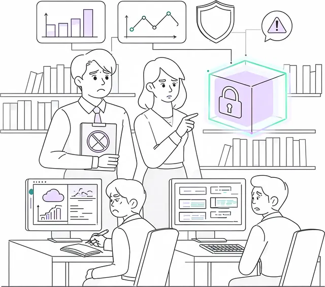AI Agent 구축 현장 직면 문제 일러스트