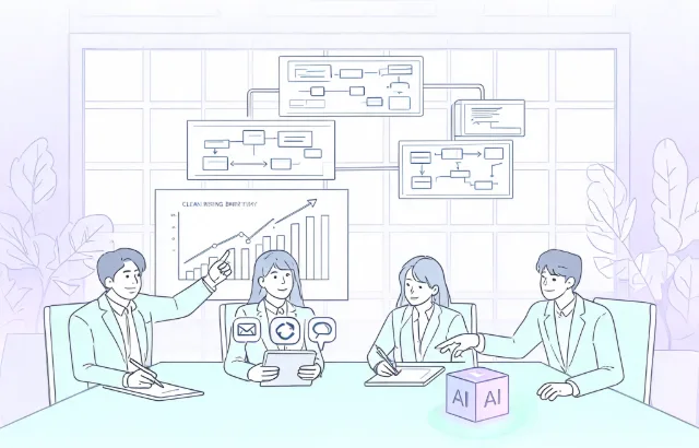 데이터 컨설팅 현장 직면 문제 일러스트