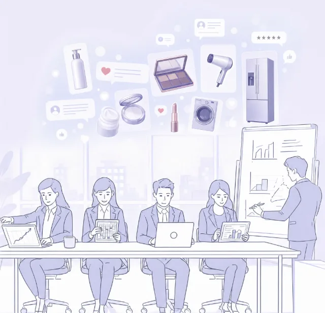 디지털 마케팅 컨설팅 현장 직면 문제 일러스트